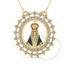 Gargantilha Nossa Senhora Aparecida Ouro 18k
