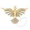 Pingente Espírito Santo Cravejado Ouro 18k
