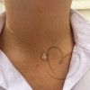 Pingente Sagrado Coração de Jesus Vazado Ouro 18k