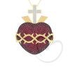 Pingente Sagrado Coração de Jesus Grande Ouro 18k