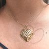 Pingente Coração Vazado Ouro 18k