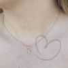 Pingente Fé com Zircônia Ouro 18k