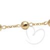 Pulseira Bola 7mm Diamantada 20cm Ouro 18k