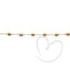 Pulseira Bola 7mm Diamantada 20cm Ouro 18k