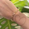 Pulseira Malha Cartier de 21cm Grossa Ouro 18k