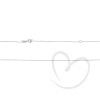 Corrente Malha Bailarina Fininha PP 45cm Branca Ouro 18k
