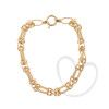 Pulseira Estilizada com Mix Elos Ouro 18k