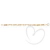Pulseira Estilizada com Mix Elos Ouro 18k
