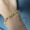 Pulseira Estilizada com Mix Elos Ouro 18k