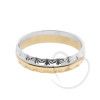 Aliança Comfort Bicolor Sem Detalhes Diamantados Ouro 18k