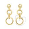 Brinco Elos Redondos Lisos em Ouro 18k