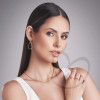 Anel Prego Cravejado Fininho Ouro 18k