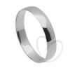 Par Aliança Abaulada Lisa 3.75mm Ouro Branco 18k