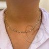 Choker Bailarina 35cm Ouro 18k