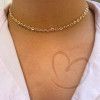 Choker Bailarina 35cm Ouro 18k