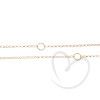 Corrente Portuguesa com Argolas Diamantadas 60cm Ouro 18k