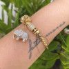 Pulseira Milano Moment Elefante Ouro 18k