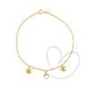 Pulseira Portuguesa Três Corações Ouro 18k