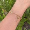Pulseira Portuguesa Fé Ouro 18k